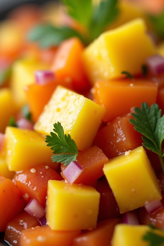 tropical fruit salsa delight