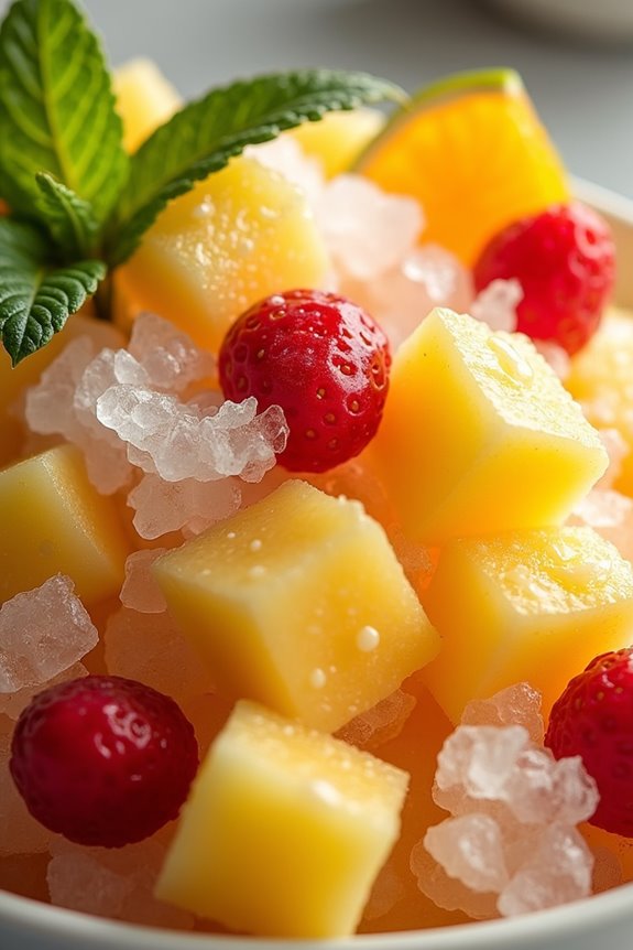 tropical fruity ice delight