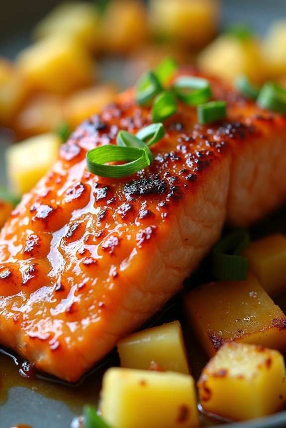 tropical glazed salmon delight