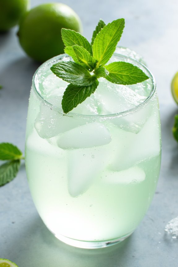 tropical hydrating lime beverage