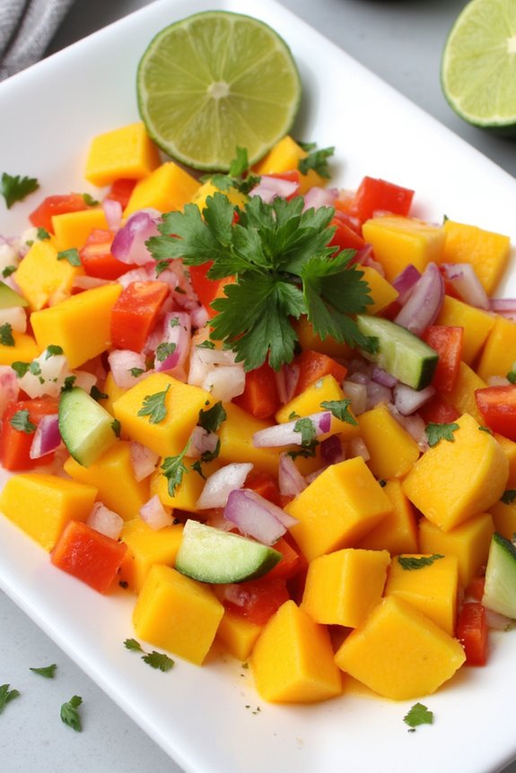 tropical mango ceviche delight