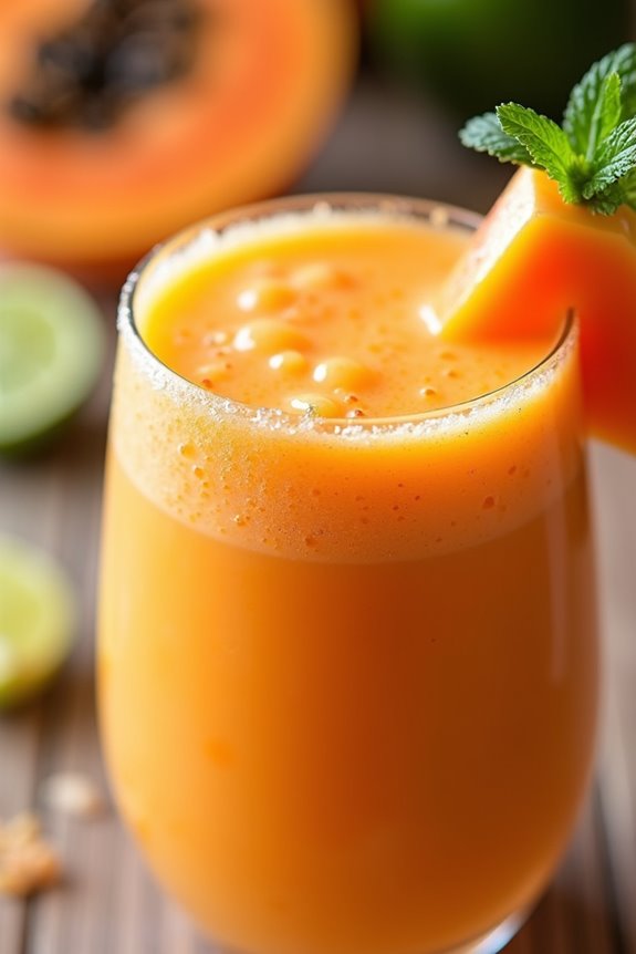 tropical nutritious blissful smoothie