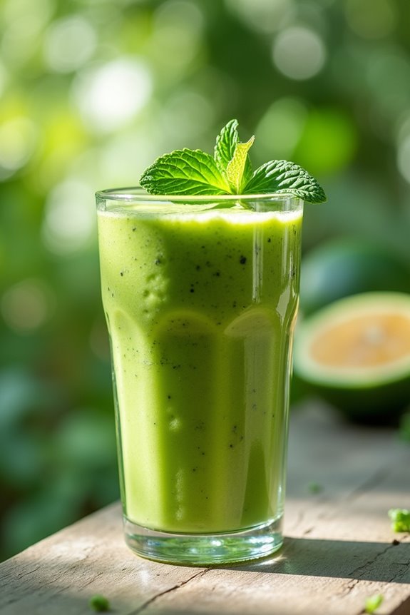 tropical nutritious guava smoothie