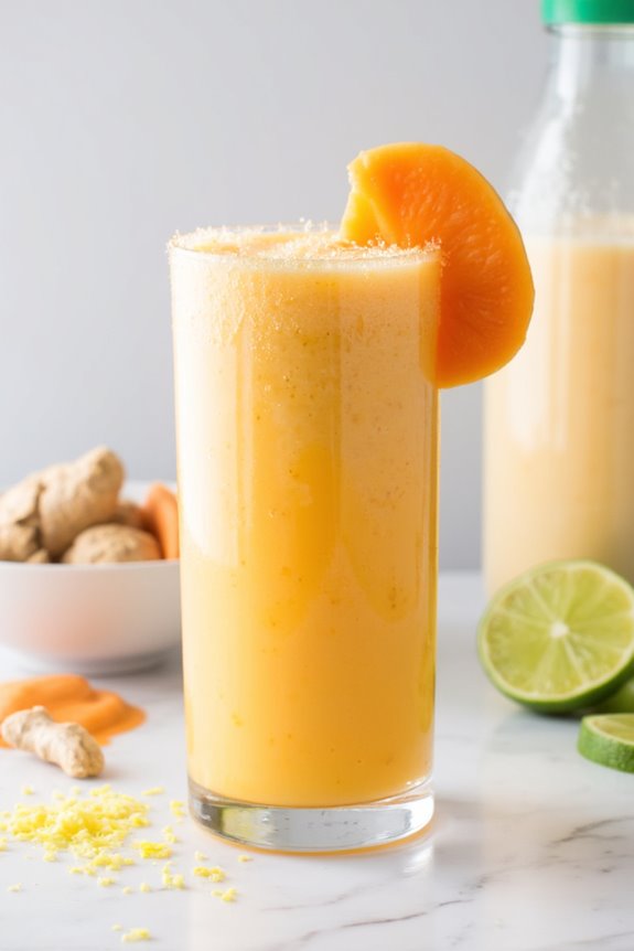 tropical nutritious invigorating smoothie