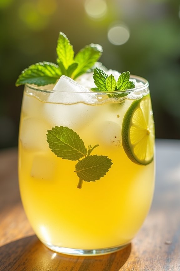 tropical passion fruit lemonade