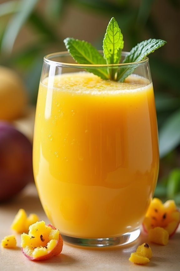 tropical passion fruit smoothie
