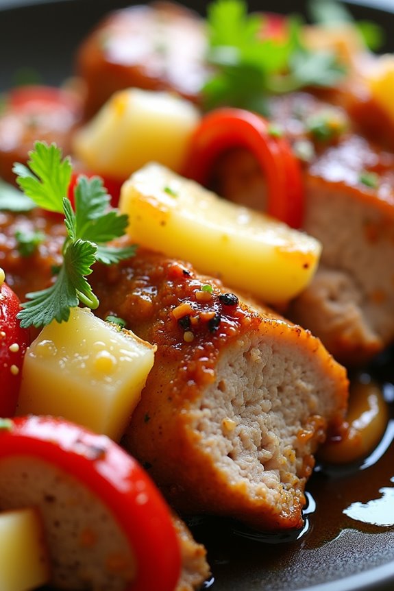 tropical pork with pineapple