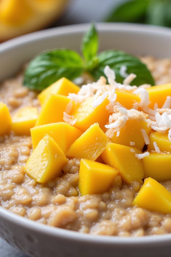 tropical quinoa breakfast porridge