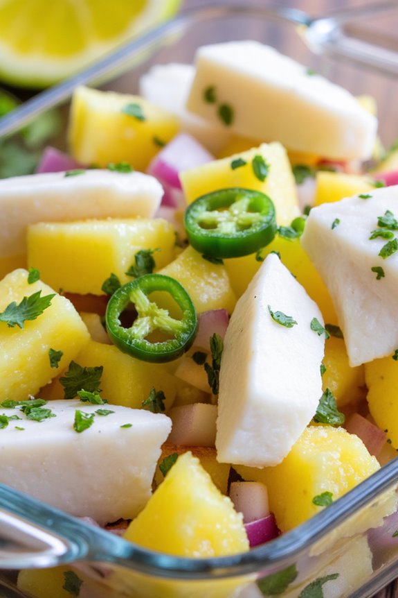 tropical spicy seafood delight