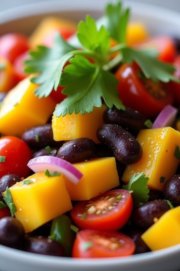 tropical vibrant nutritious salad