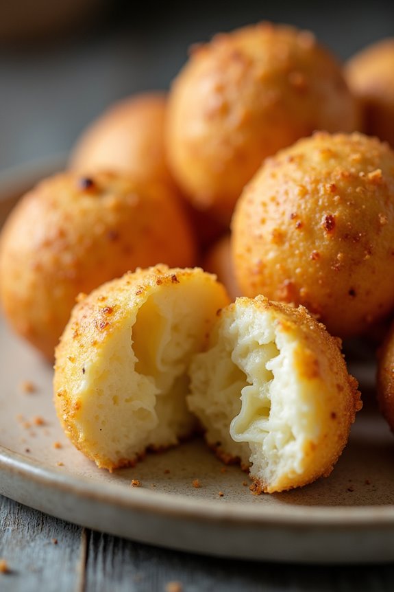 truffle infused cheese bread delight