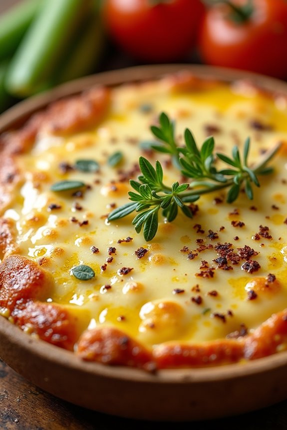 truffle infused melted cheese appetizer