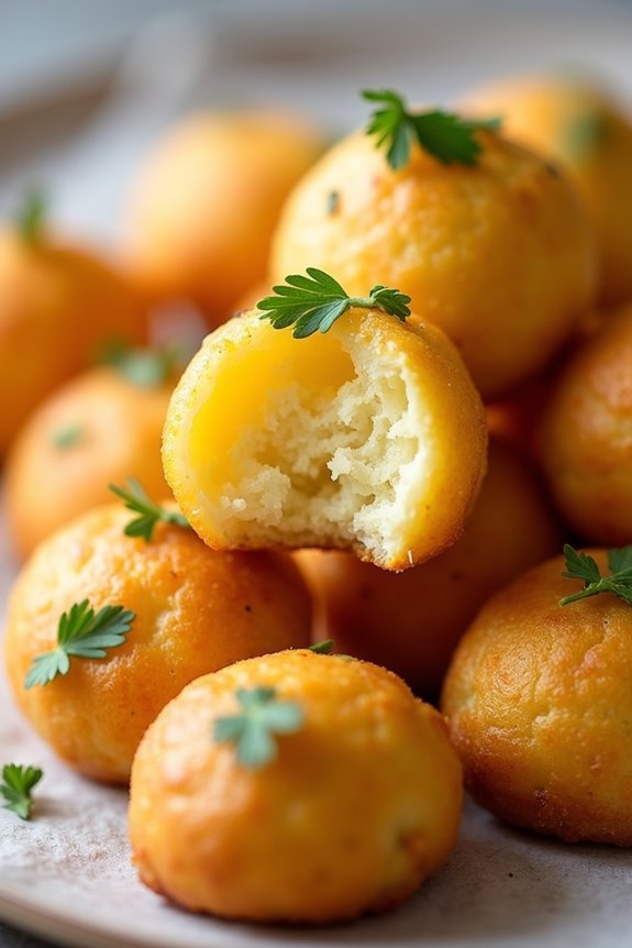 vegan cheesy cassava bites