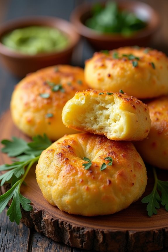 vegan cheesy yuca bread