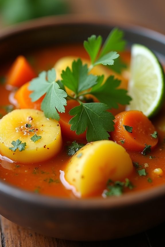 vegan colombian plantain soup