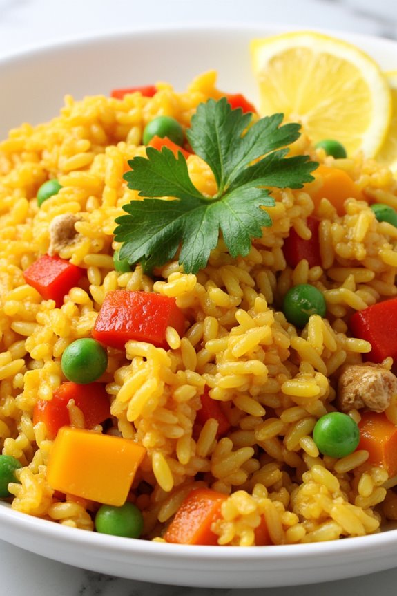 vegan peruvian rice dish