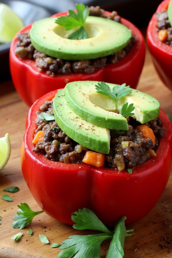 vegan stuffed rocoto peppers