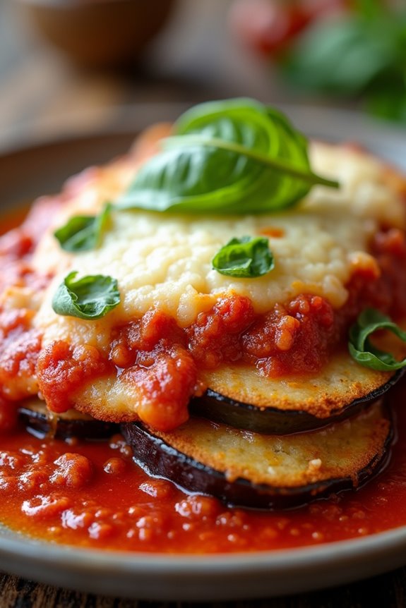 vegetarian eggplant parmesan delight