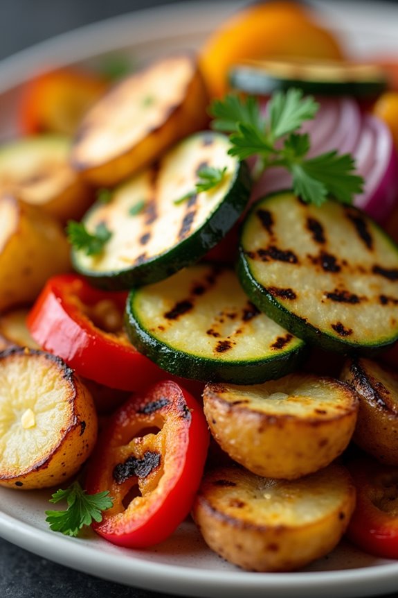 vegetarian grilled potato delight
