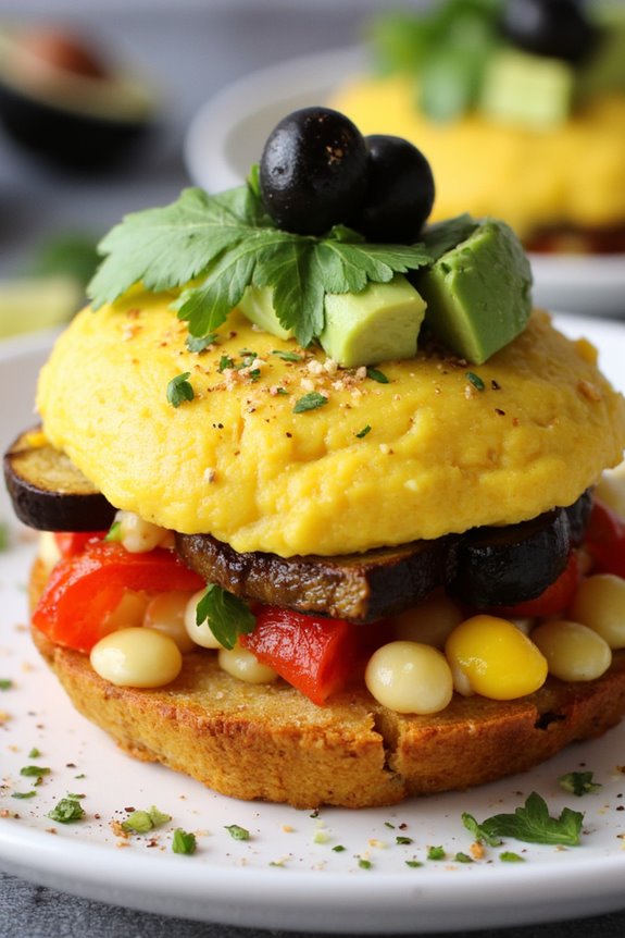 vegetarian layered potato dish