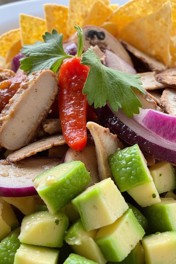 vegetarian mushroom ceviche delight