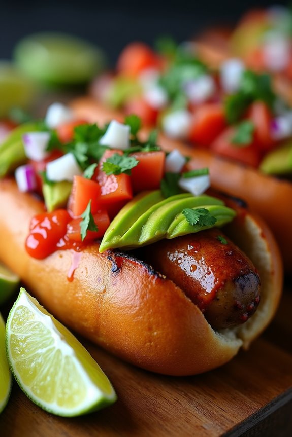 veggie hot dogs delightfully vibrant