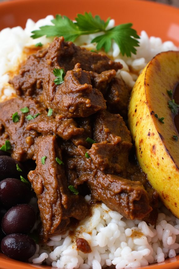 venezuelan shredded beef bowl