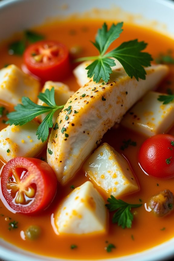 vibrant afro brazilian fish stew