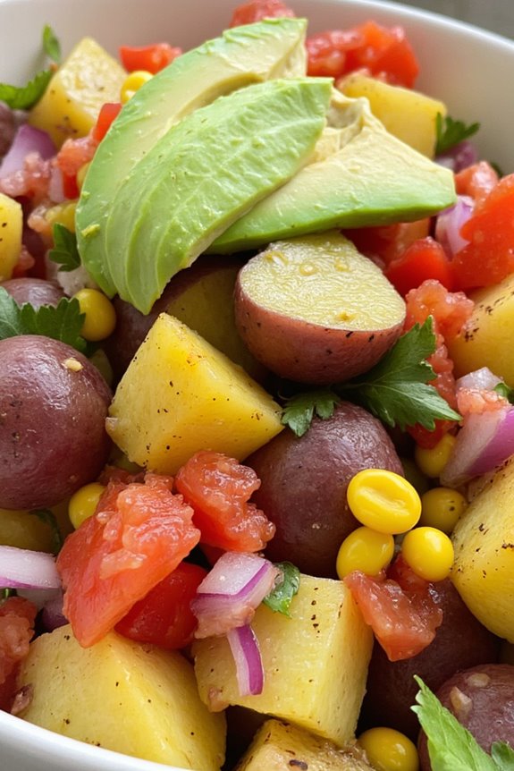 vibrant andean potato salad