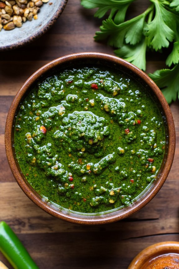 vibrant argentine herby sauce