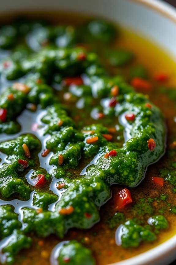 vibrant argentinian herb sauce