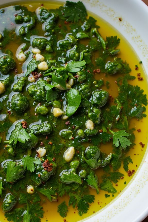 vibrant argentinian herb sauce