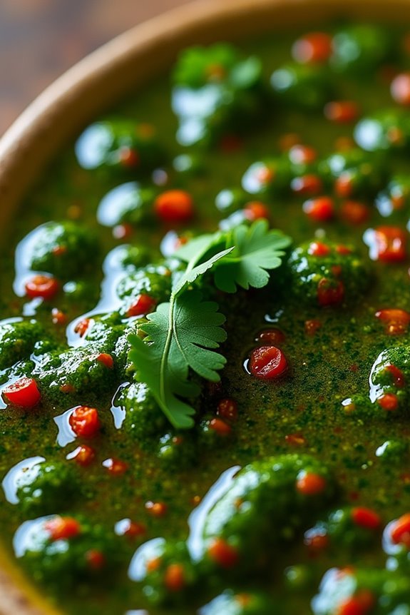 vibrant argentinian herbal sauce