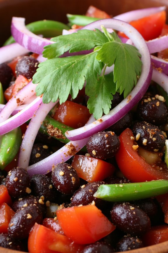vibrant black bean medley