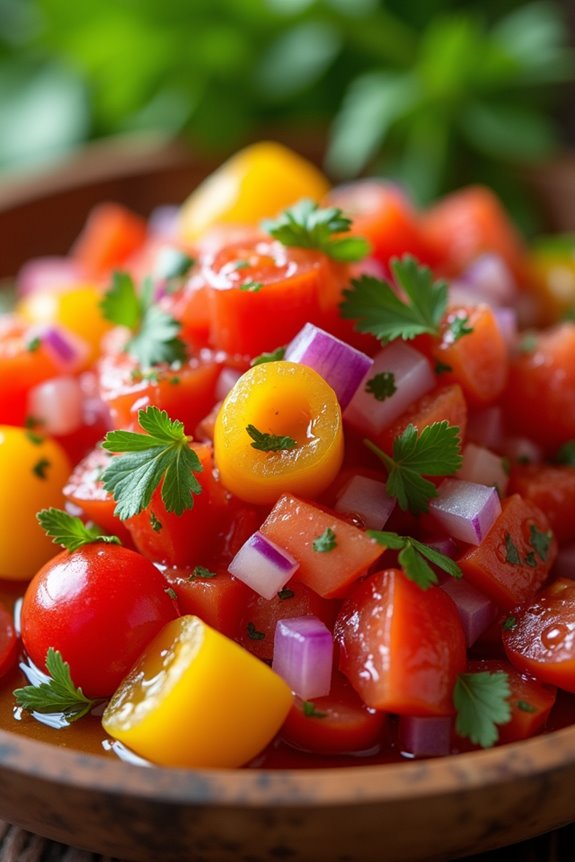 vibrant brazilian barbecue salsa