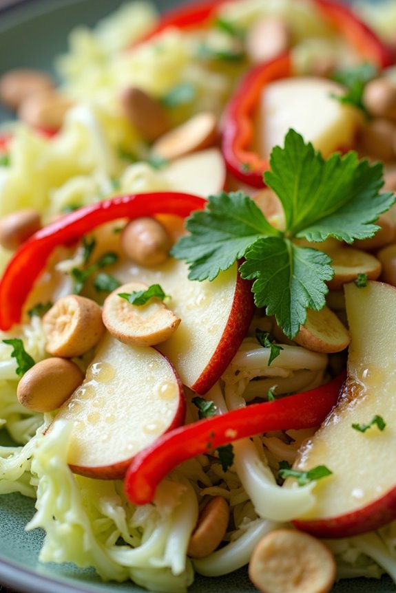 vibrant brazilian cabbage salad