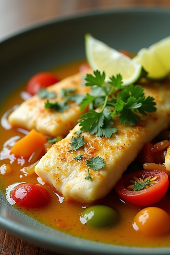 vibrant brazilian fish dish