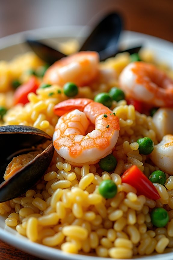 vibrant brazilian seafood rice