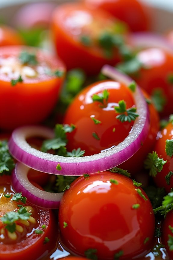 vibrant brazilian tomato salad
