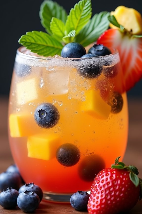 vibrant chilean fruit cocktail