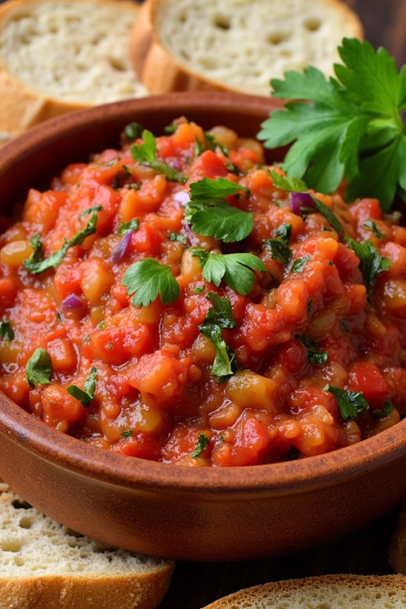 vibrant chilean pebre sauce