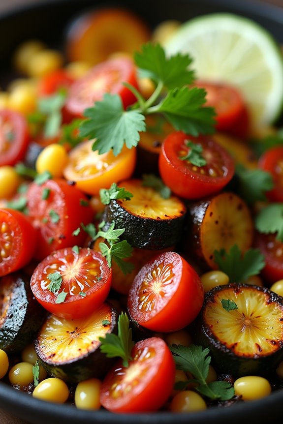 vibrant chilean roasted vegetables