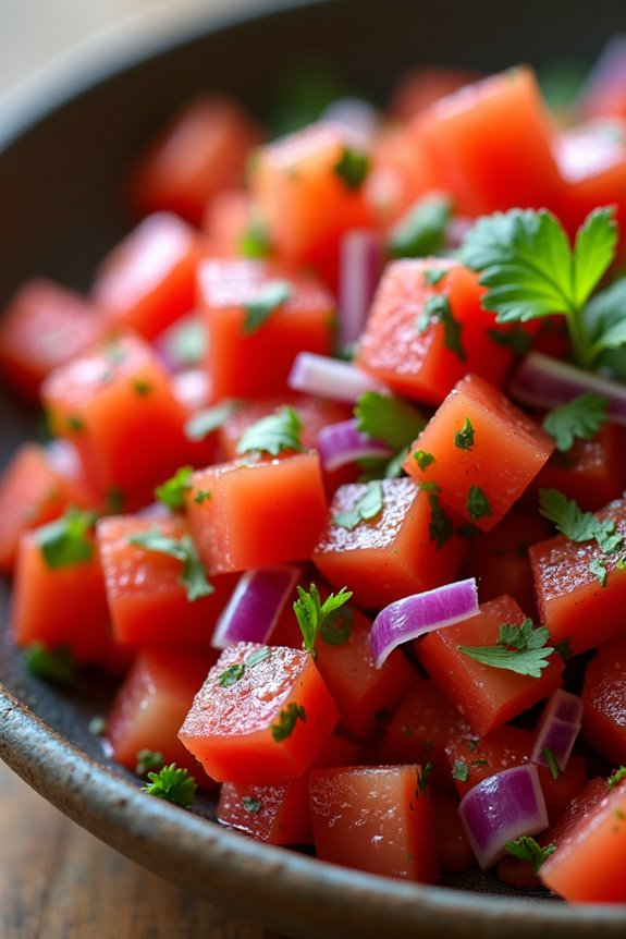 vibrant chilean salsa salad