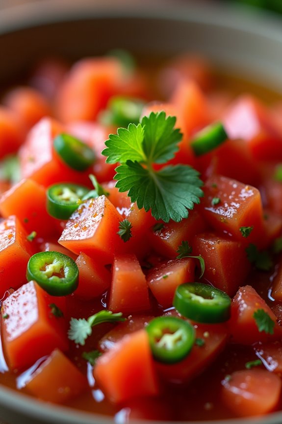 vibrant chilean spicy condiment