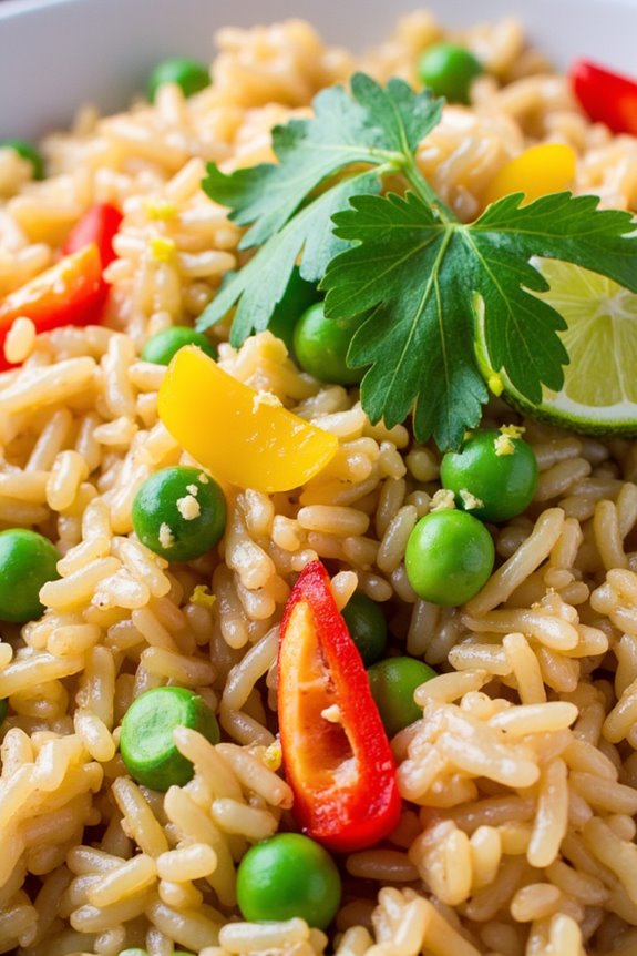 vibrant cilantro lime rice
