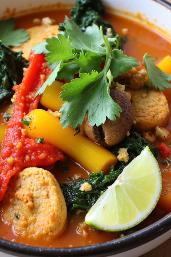 vibrant coconut milk stew