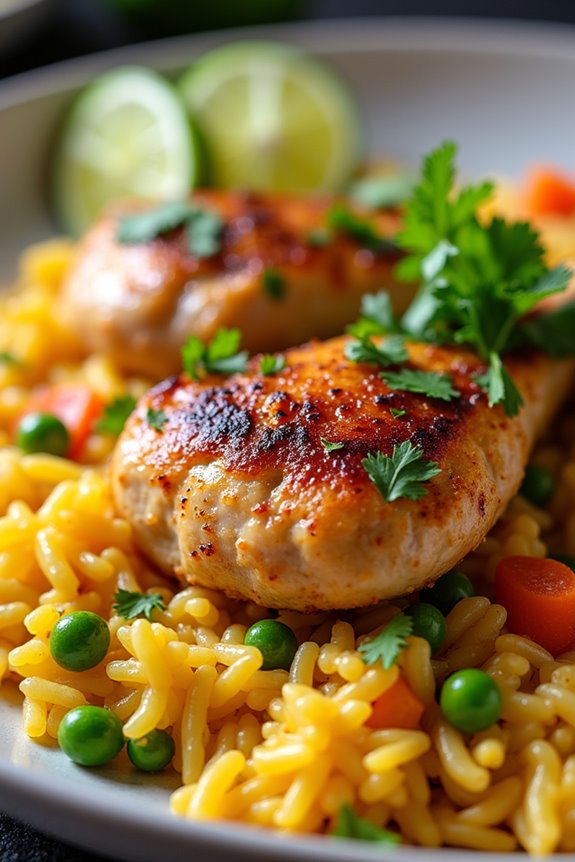 vibrant colombian chicken rice