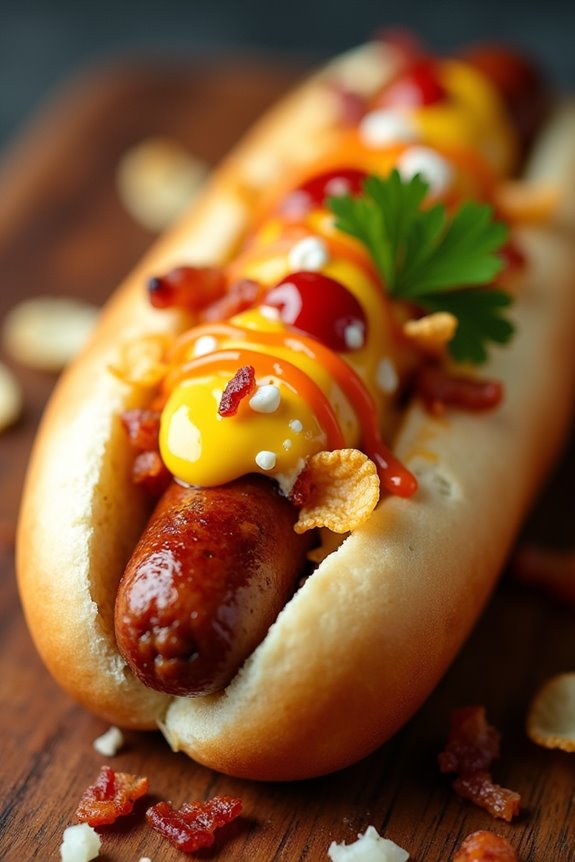 vibrant colombian hot dogs