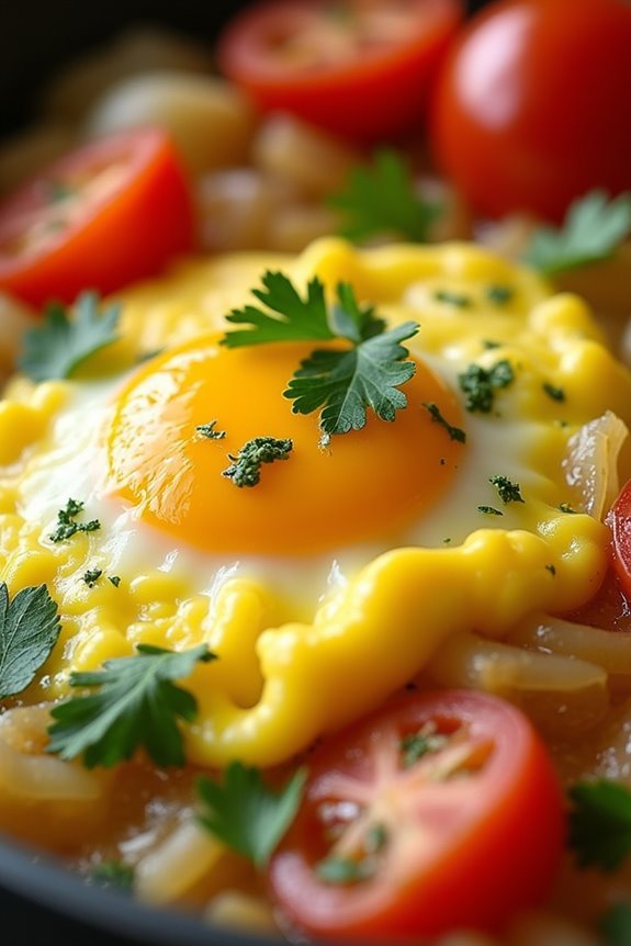 vibrant colombian scrambled eggs