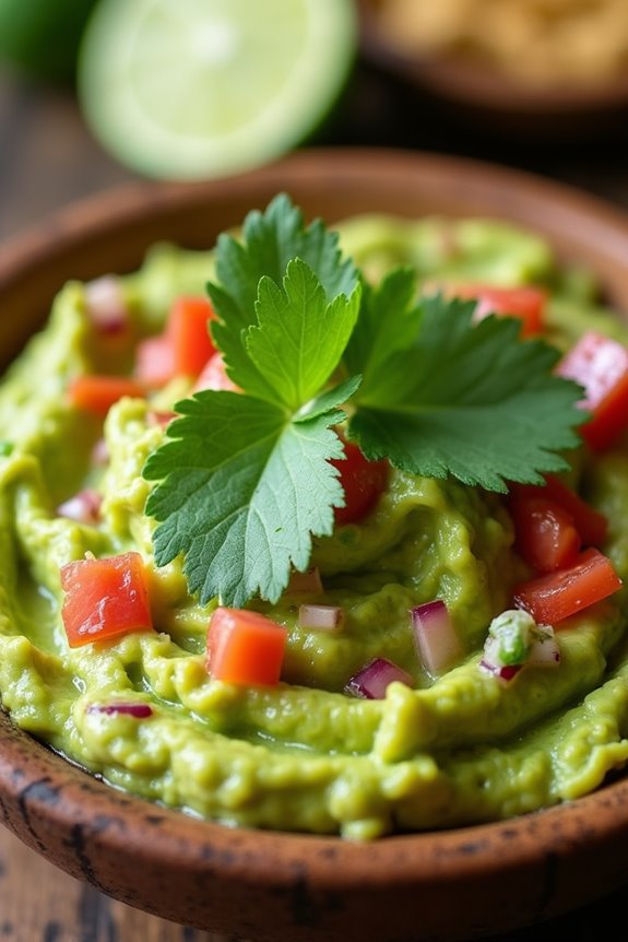 vibrant creamy colombian guacamole